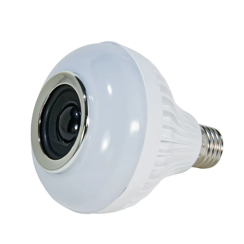 Умная Светодиодная лампа E27 Bluetooth Музыка светодиодные лампы цветные динамик свет