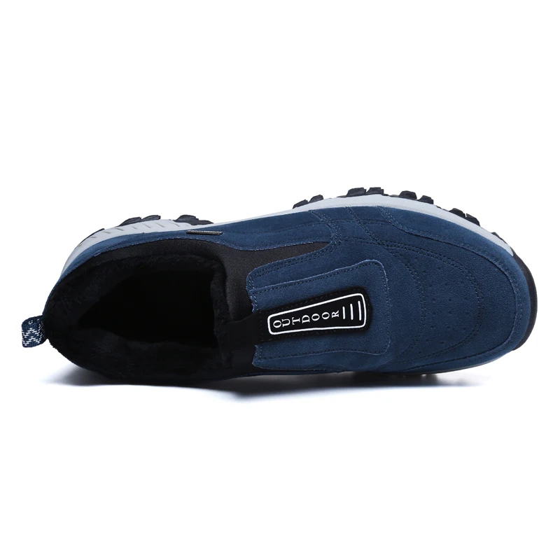 

Casual Men's Hiking Sport Shoes Autumn Outside Walking Male Suede Footwear Slip-On Non-Slip Rock Climbing Sneakers