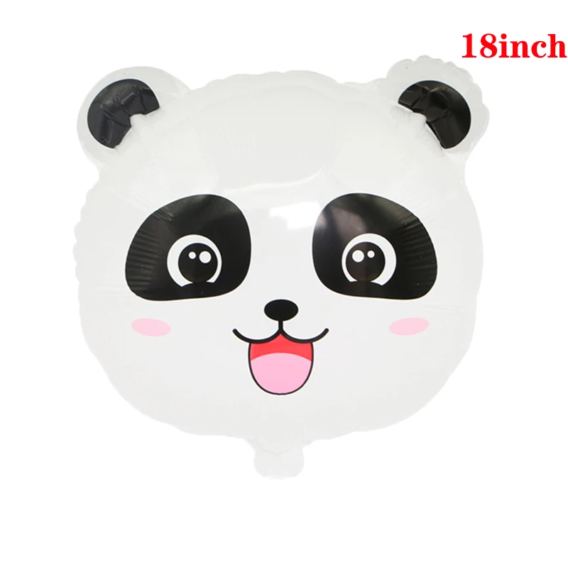 Милая панда 32 дюйма черная цифра из фольги воздушные шары для свадьбы вечеринки