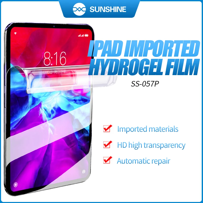 SUNSHINE SS 057P полное покрытие гидрогель пленка Экран протектор для IPAD Tablet фильм листы