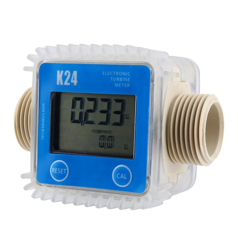 Горячая 1 шт K24 Lcd турбинный цифровой расходомер топлива широко используется для