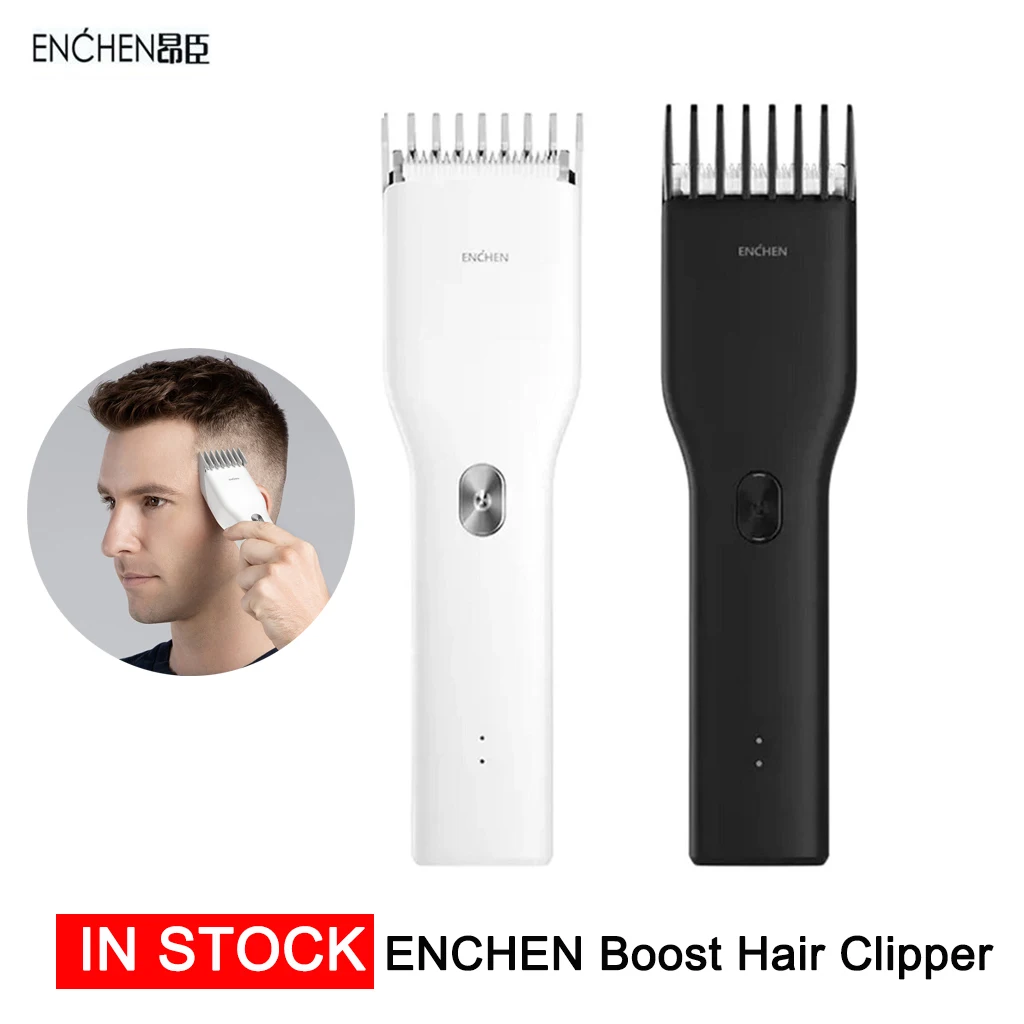 Enchen электрическая машинка для стрижки волос мужской триммер USB Керамический