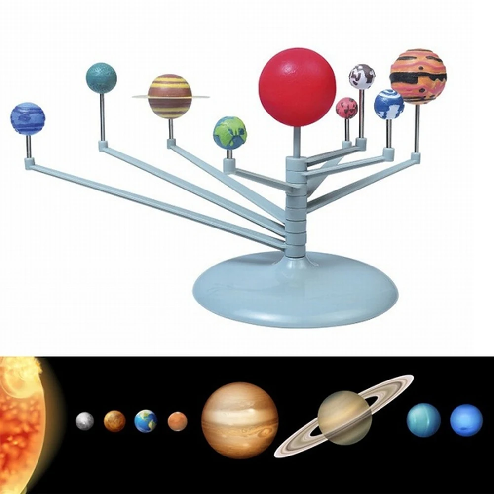 Solar System Build &ampNine Planets Model Set Dismounting Educational DIY Toy Gift |