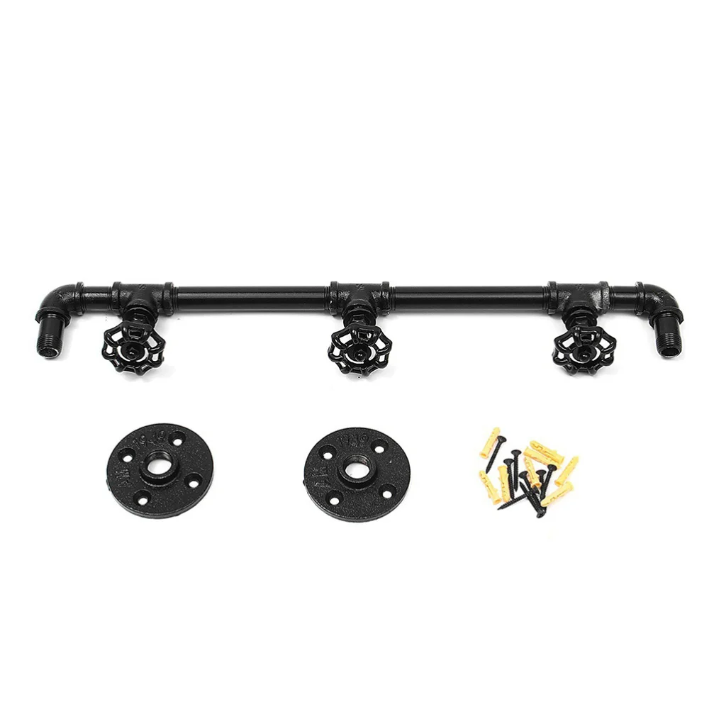 

1pc Industrial Tube Design Hook Iron Art Hook Retro Clothes Hats Hooks Household Hanging Hook