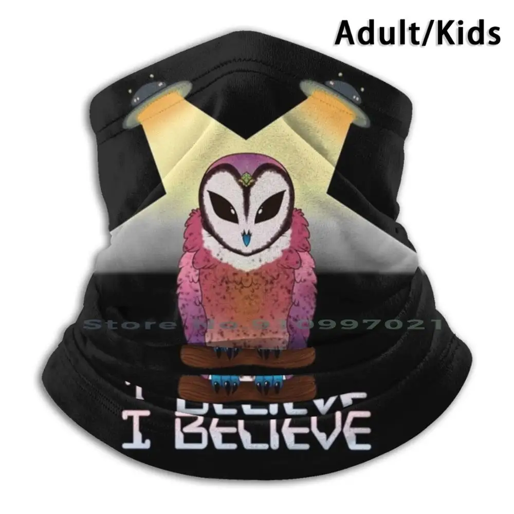 

Шарф-маска I Believe, обогреватель для шеи и лица, платок, бандана, маскариллы, летающая тарелка, я верю