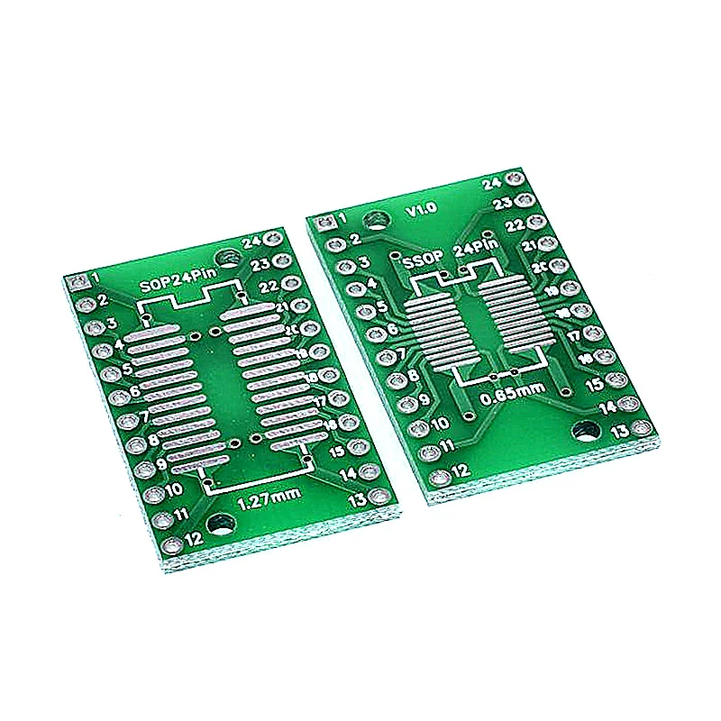 10PCS PCB Board Kit SMD Turn To DIP Adapter Converter Plate SOP MSOP SSOP TSSOP SOT23 8 10 14 16 20 28 SMT To DIP images - 6