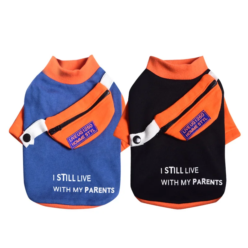 

Detachable Schoolbag Dog Hoodies Clothing for Cats Two Legs Clothes Small Overalls Dogs Cat French Bulldog Winter Sweatshirt Pet