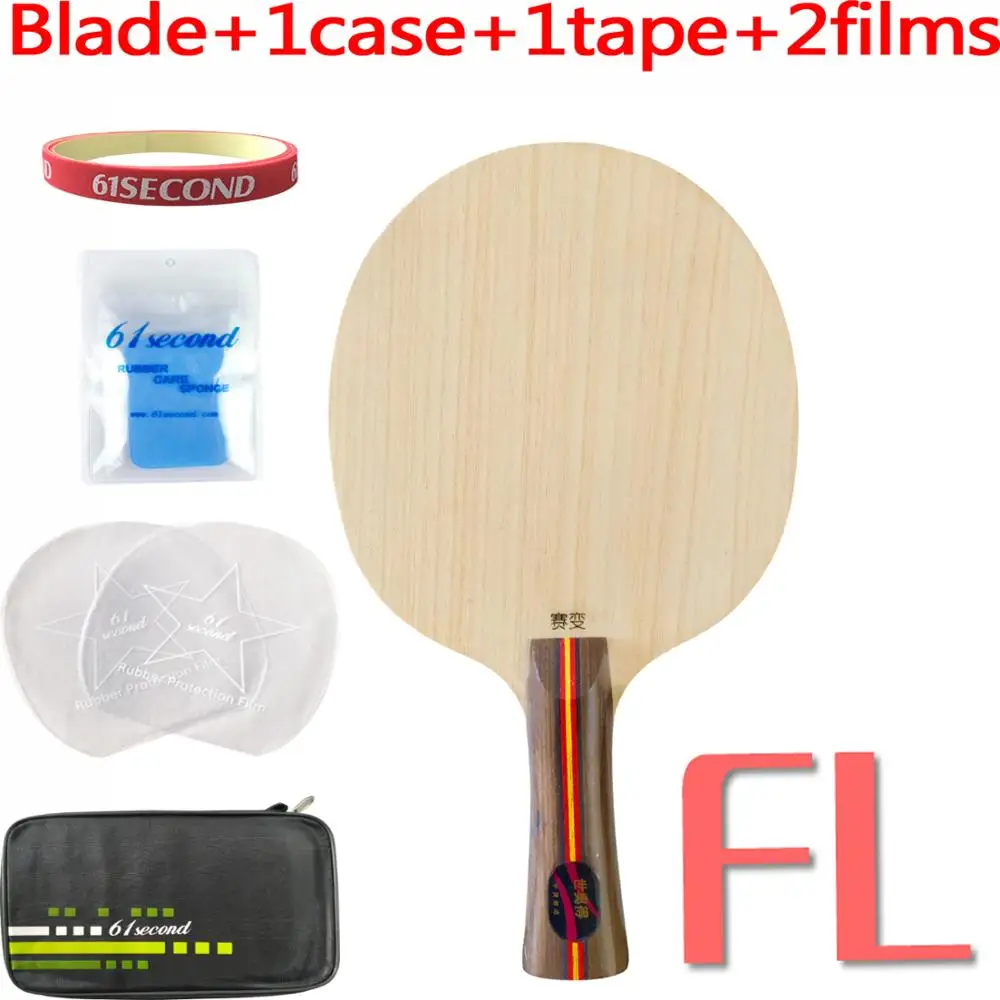 FL with F 1 case Меч subdue Long Shakehand FL лезвие для настольного тенниса пинг-понга - Цвет: FL with F 1 case