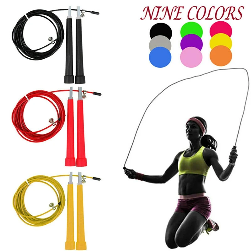 Thuis Indoor Aërobe Staaldraad Springtouwen Springtouw Lengte Verstelbare Cross-Fit Fitness Apparatuur Overslaan Touw Thuis Indoor Aërobe Staaldraad Springtouwen Springtouw Lengte Verstelbare Cross-Fit Fitness Apparatuur Overslaan Touw