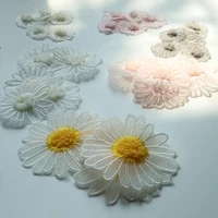 5pc diy 1 layer flower patches for clothing embroidery floral patches for clothes bags decorative parches applique sewing craft