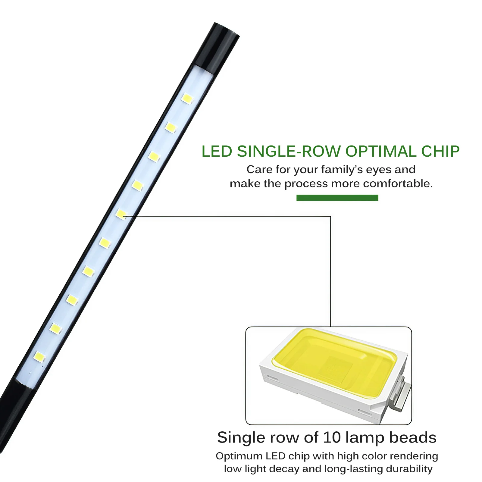 Лампа с зажимом на клипсе 10 SMD питанием от USB | Лампы и освещение