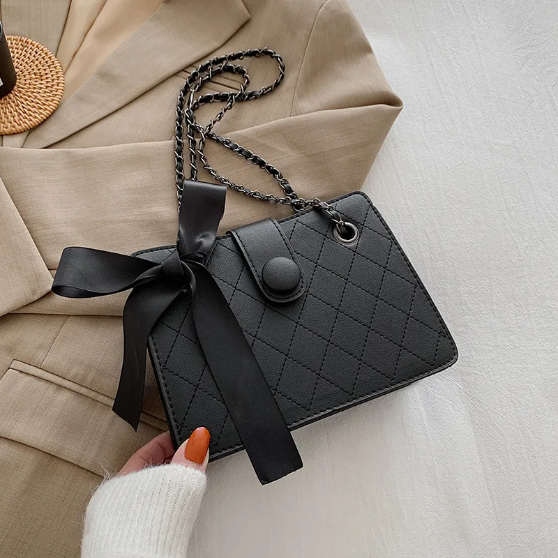 

Bags Women's 2021 New Trendy Large-capacity Texture Rhombic Chain Messenger Bag Women's Wild One-shoulder Small Square Bag