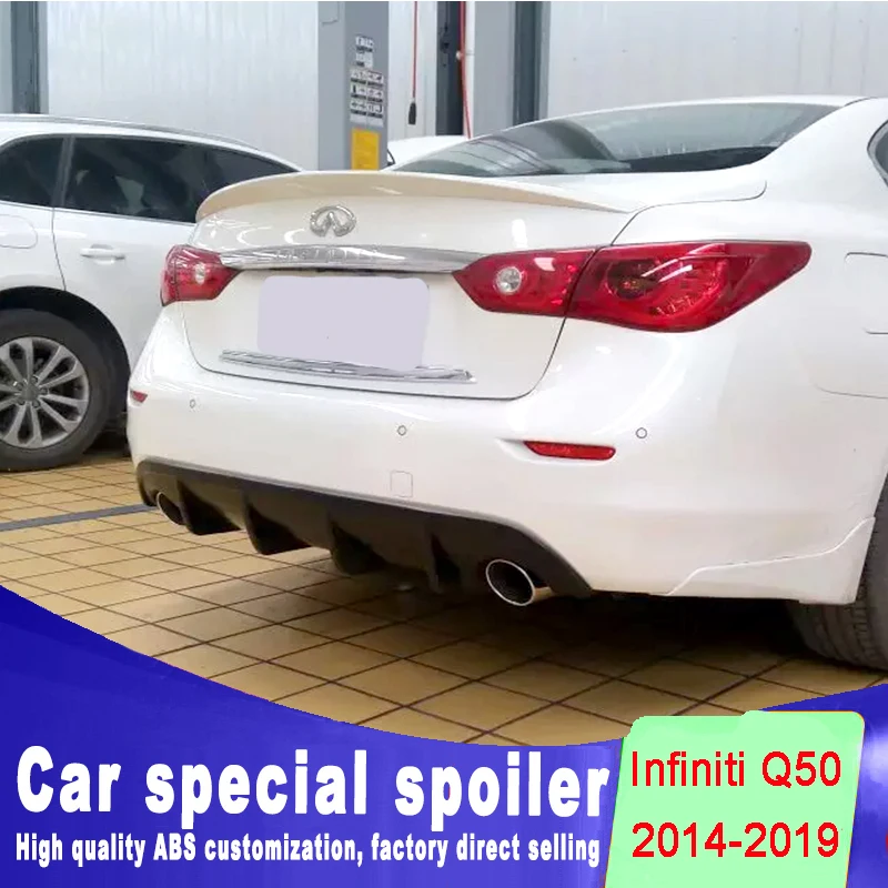 Новый дизайн для Infiniti Q50 Q50L Q50S спойлер 2014 2015 2016 2017 2018 2019 Высокое качество ABS