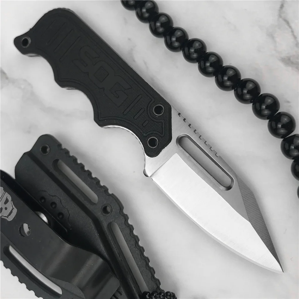 Нож SOG Mini с фиксированным лезвием поясной нож в стиле Танг 1 9 дюйма чехол для