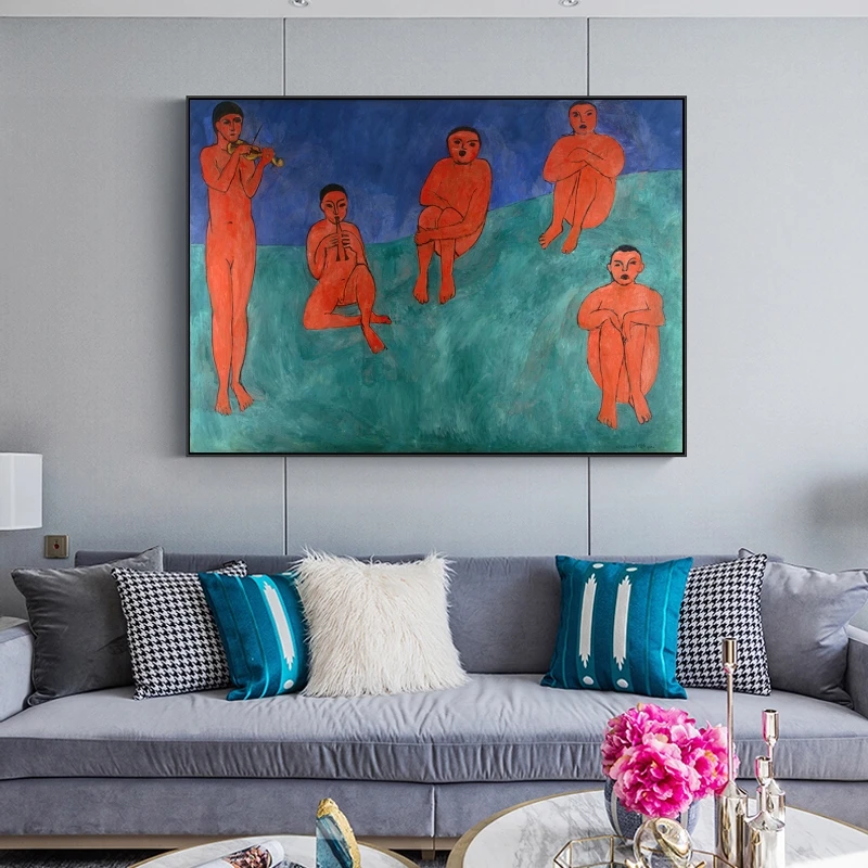 

The Dance By Henri Matisse Canvas Paintings Abstract Wall Art Posters and Prints Fauvism Art Picture for Hoom Room Decor Cuadros