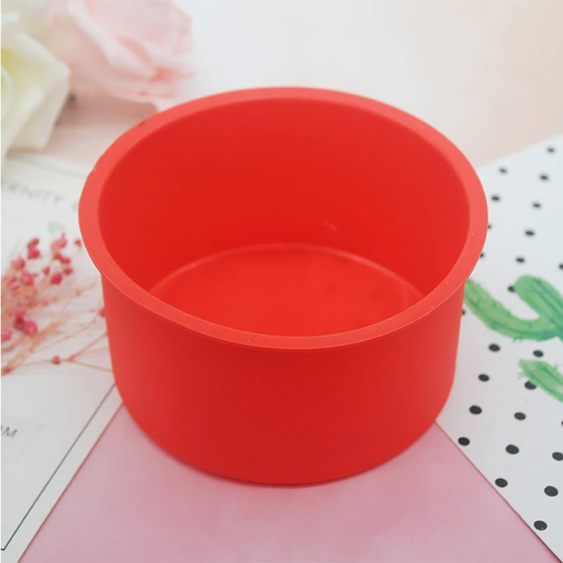 

Round Chiffon Cake Mold Silicone Handmade Fondant Candy Dessert Chocolate Decorative Baking Pan 4 Inch 6 Inch