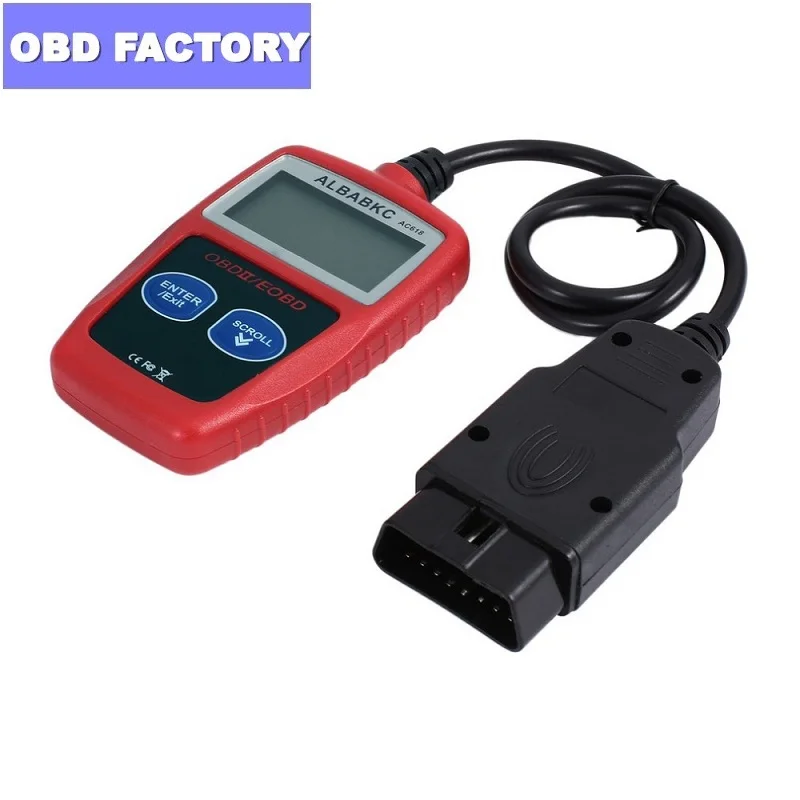 Считыватель кодов автомобиля AC618 сканер OBD2 OBDII EOBD неисправностей универсальный