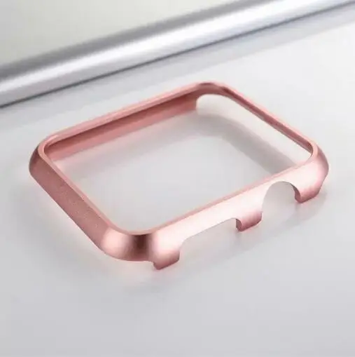 С завода жесткий защитный чехол для iwatch ремешок для Apple Watch чехол серии 5 4 3 2 1 38 мм 42 мм 40 мм 44 мм - Цвет ремешка: lvke-pink gold