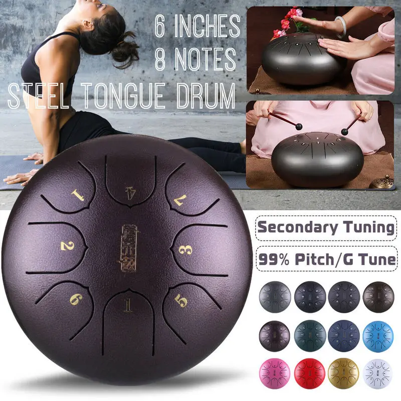 Барабан для языка 6 дюймов барабан настраивания 8 рук с барабаном барабанами