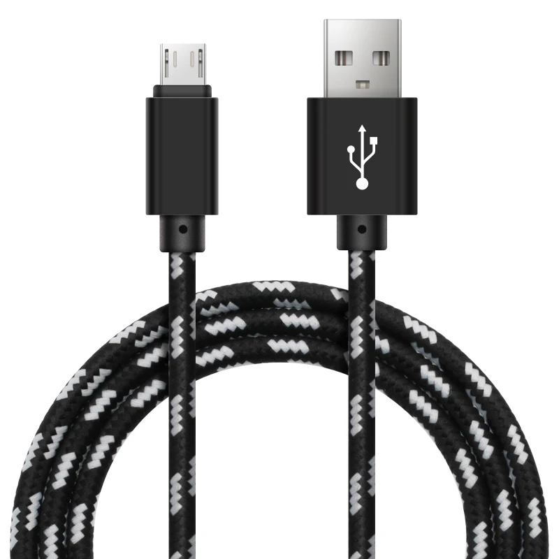 USB кабель Micro 2 0 для зарядки и синхронизации данных Ткань мобильный телефон кабели