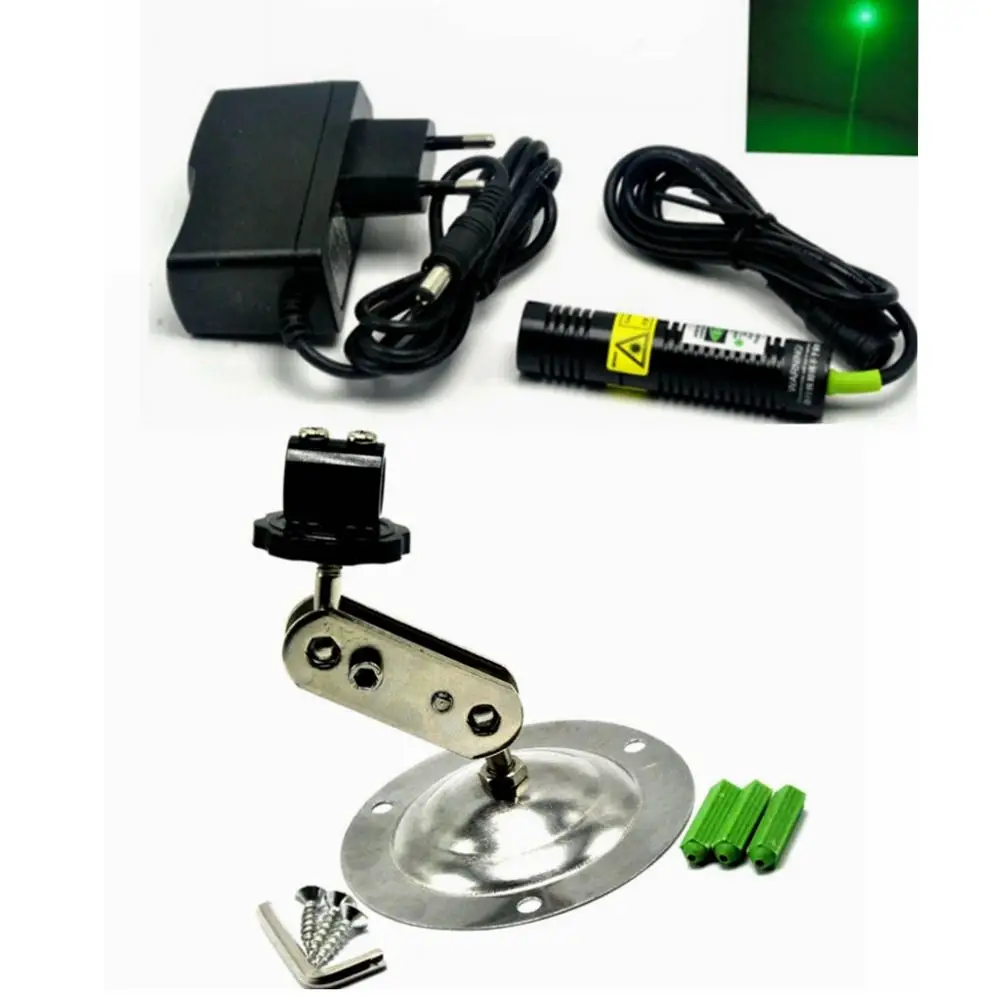 532nm 10mWGreen лазерный диод точечный модуль выравнивания локатор режущая машина световые эффекты + адаптер + держатель от AliExpress RU&CIS NEW