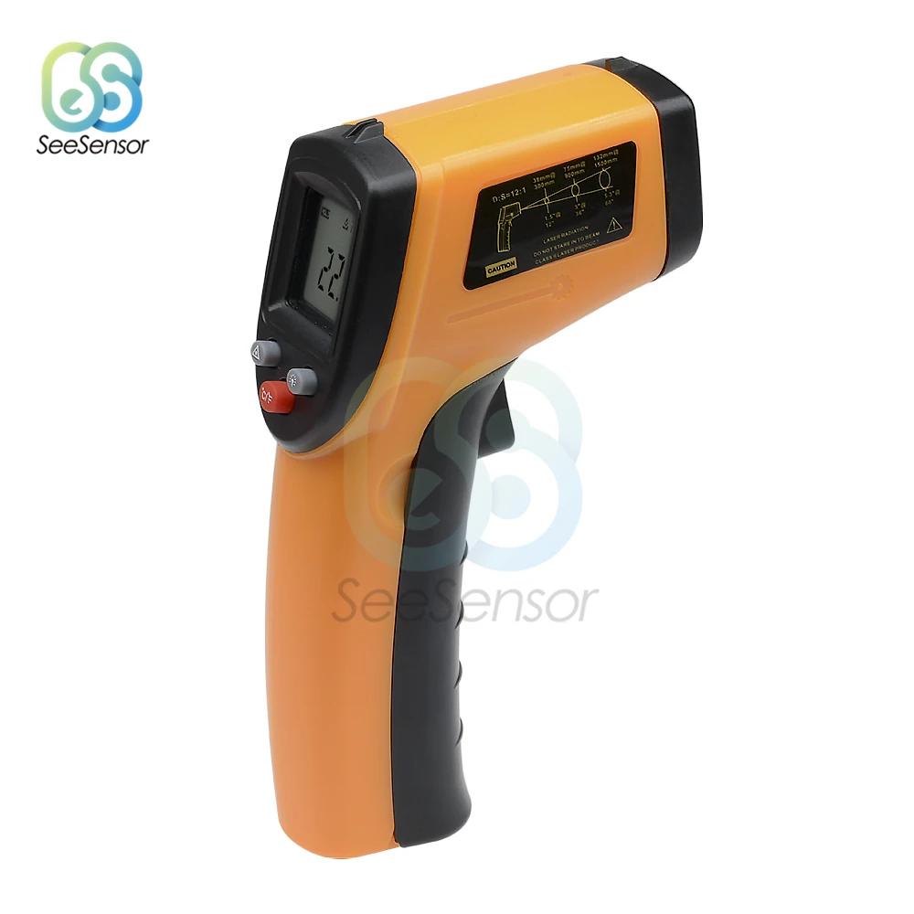 

LCD IR Infrared Thermometer GM320 Non-Contact Digital Pyrometer Temperature Meter Point -50~380 Degree Termometre