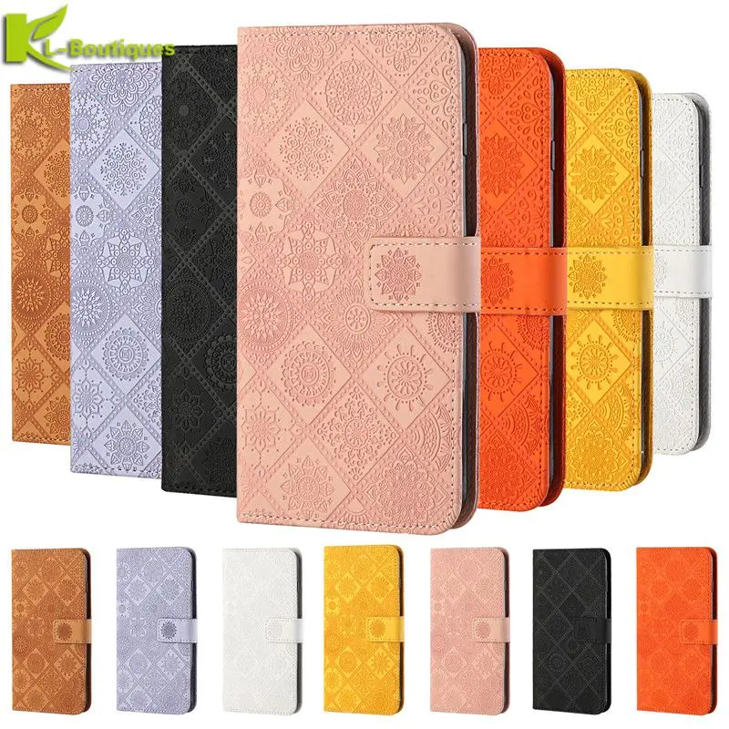 

For Xiaomi Poco M3 Pro Case Totem Flower Embossed Leather Flip Phone Case For Xiaomi Poco M3 M 3 Pro Cover PocoM3 F3 X3 GT Cases