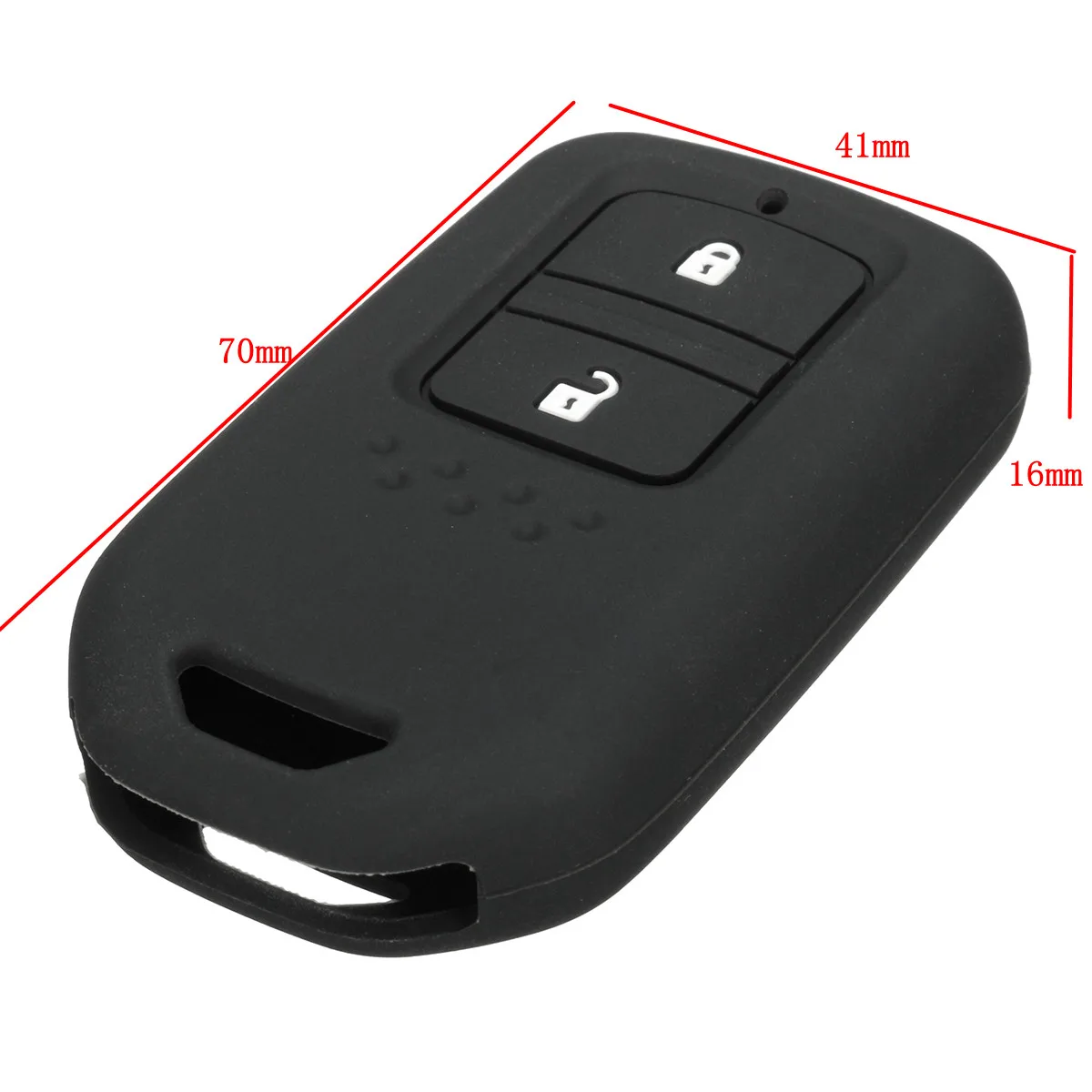 Силиконовый смарт чехол без ключа с 2 кнопками для Honda/VEZEL/HR V/JAZZ/CIVIC/ACCORD/ODYSSEY|fob cover|2