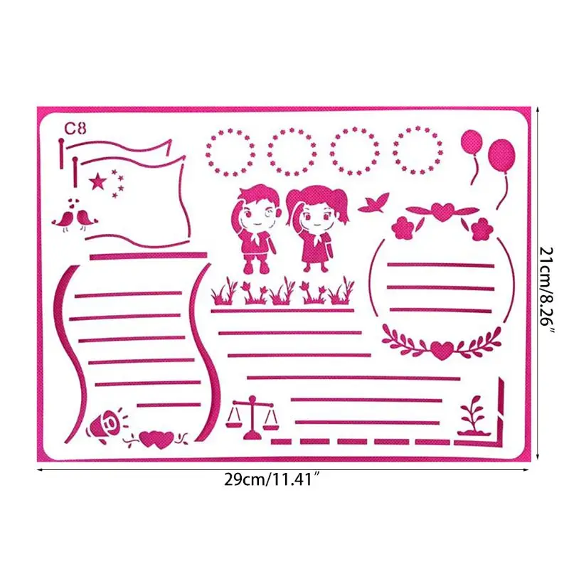 Канцелярские принадлежности шаблон чертежа сделай сам для дневника трафареты