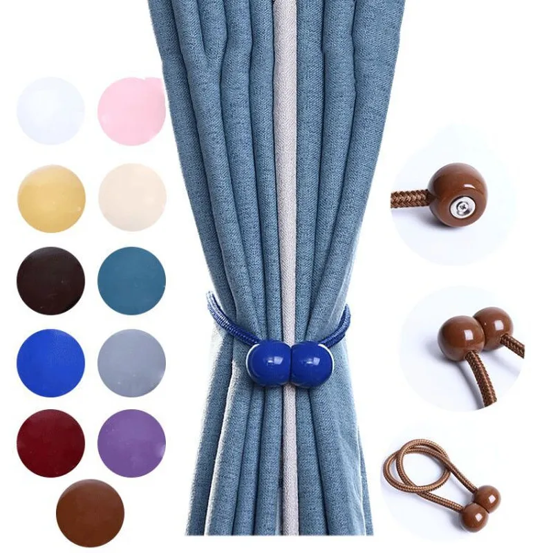 1 пара модных полимерных магнитных занавесок с имитацией нефрита 50 см зажимы для