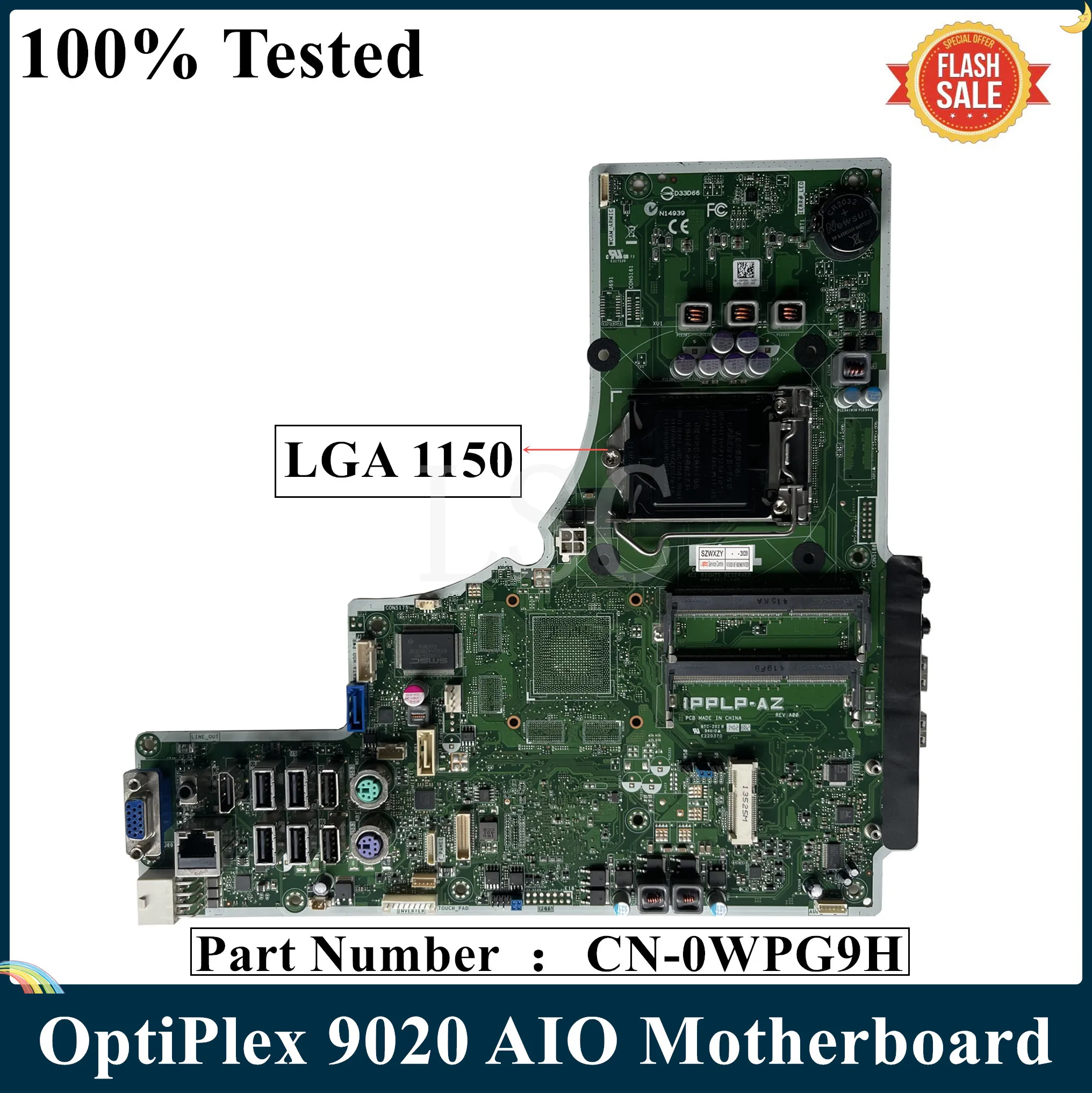 LSC для DELL OptiPlex 9020 материнская плата AIO Q87 CN-0WPG9H 0WPG9H IPPLP-AZ 100% Протестировано быстрая