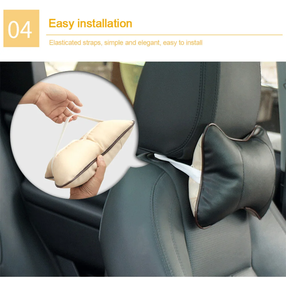 1 шт. автомобильное сиденье из искусственной кожи подголовник подушка для головы