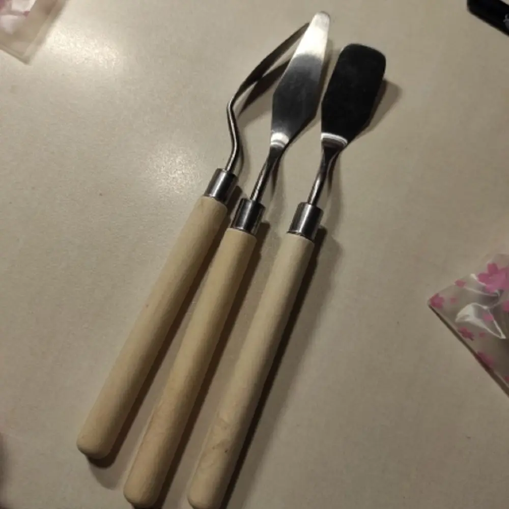 Палитра нож лопатка из нержавеющей стали товары для рукоделия рисования 3