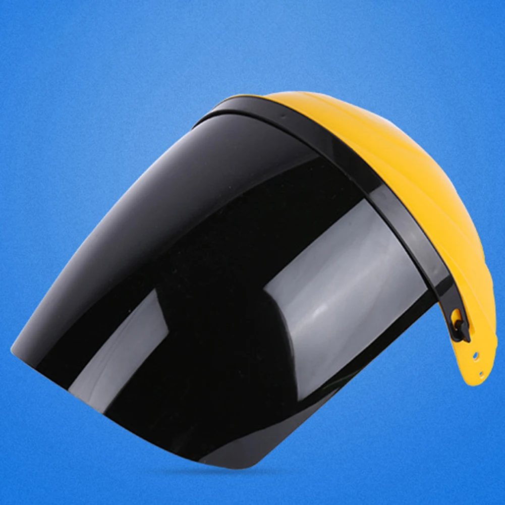 

Electrowelding Helmet Heat-Resistant Yellow Top Safety Clear Lightweight Portable Protective