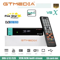 gtmedia v8x free satellite tv decoder 1080p hd dvb s2x machine built in wifi with usb free update