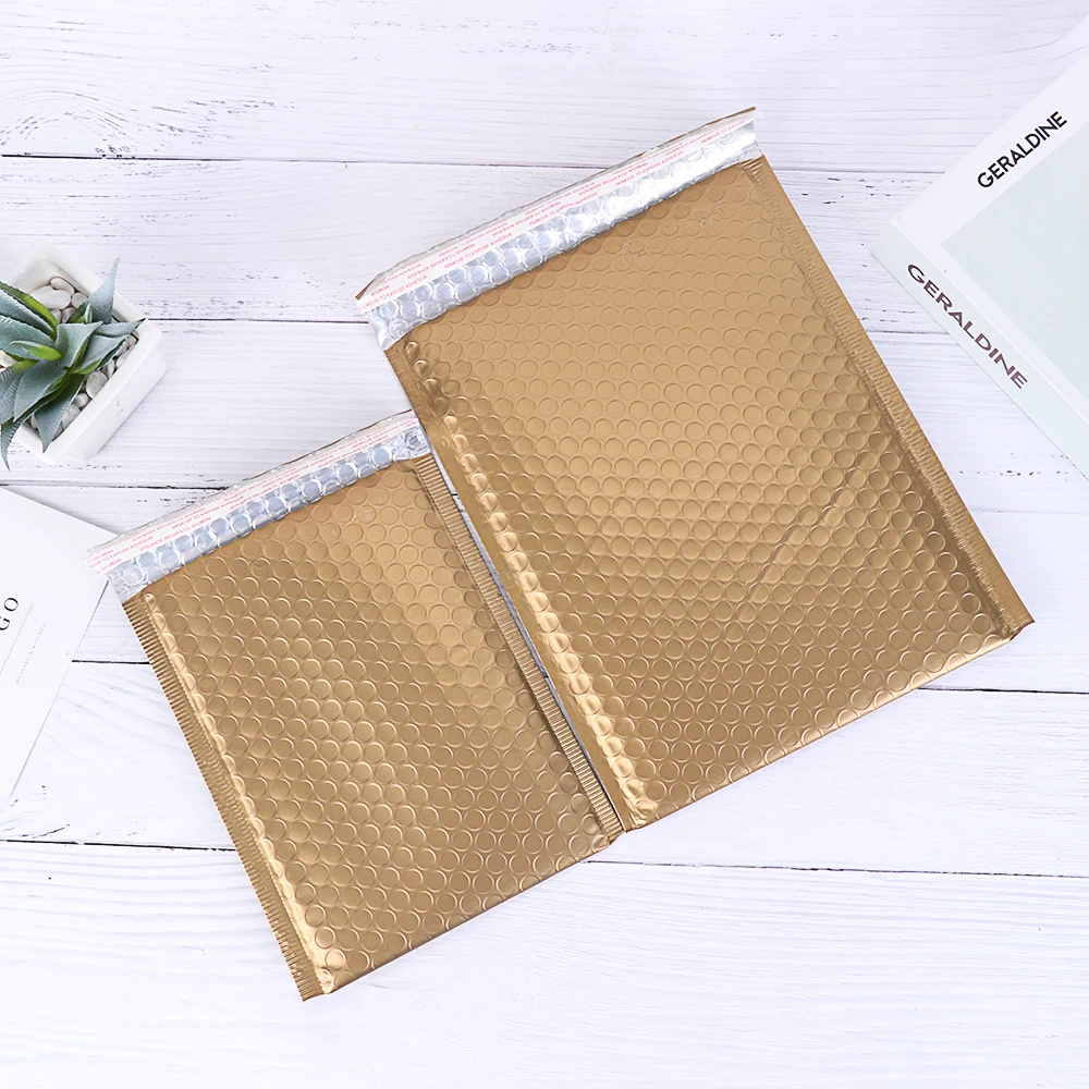 5 шт. лазерные серебристые золотые почтовые конверты водонепроницаемые