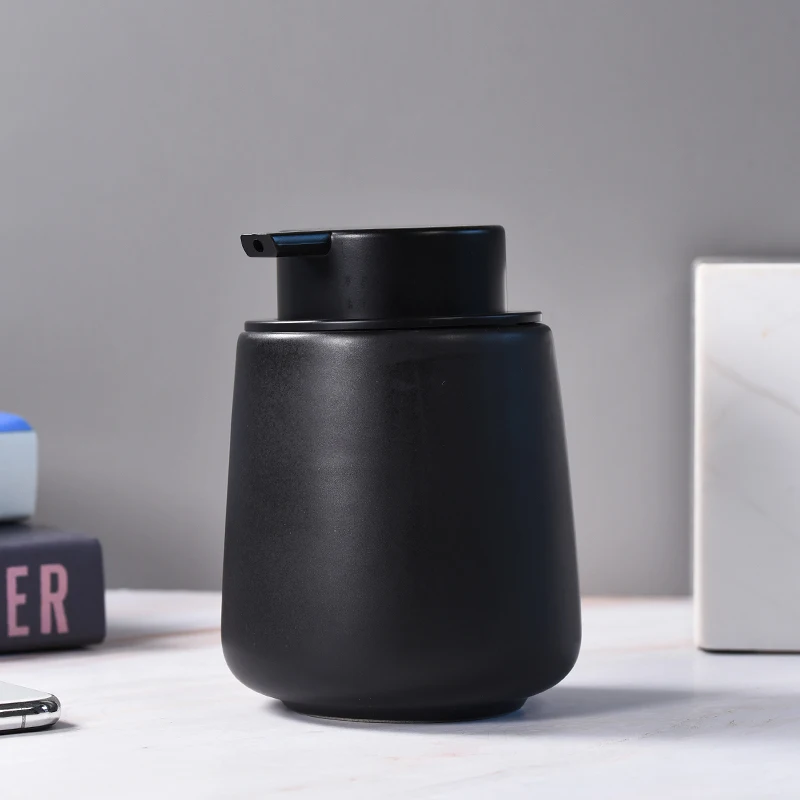 kitchen liquid soap dispensers black ceramic bottle hand sanitizer shampoo bottle shower gel dispenser for bathroom accessories free global shipping