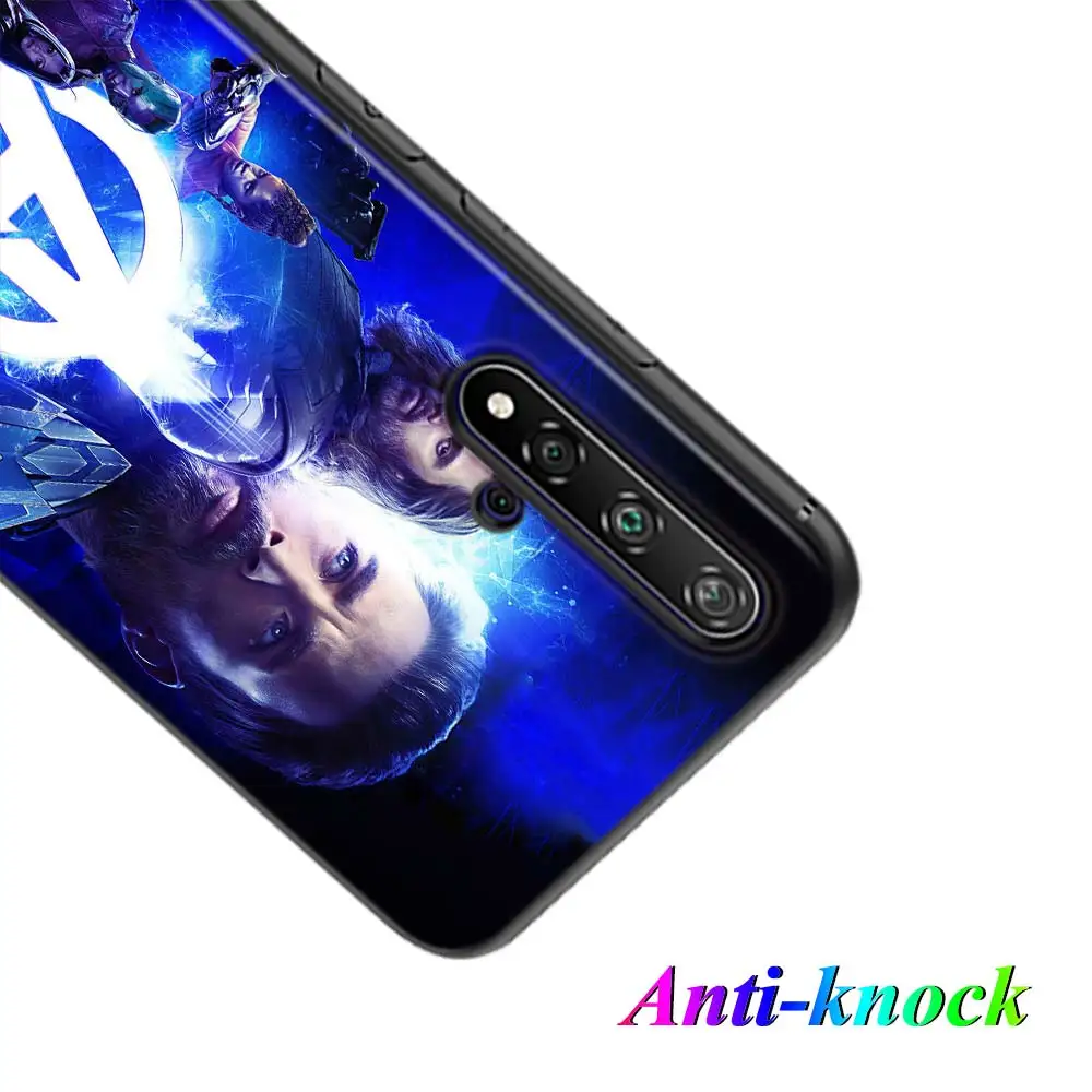 Черный чехол Мстители Железный человек Капитан Америка для huawei Nova 5 3i P Smart Z Plus P30 P20 Pro P10 P9 Lite чехол для телефона