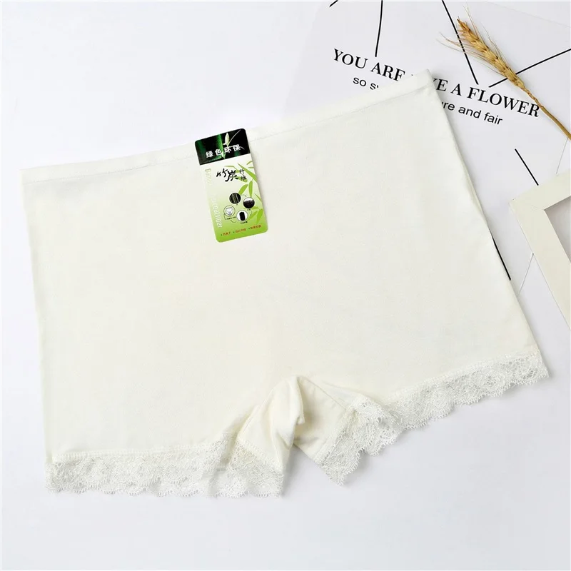 WhiteLace Short Pants Women Boyshorts Female Safety Panties Boxer Comfortable Ladies Panties Healthy Lingerie Women Underwear - Цвет: WhiteLace