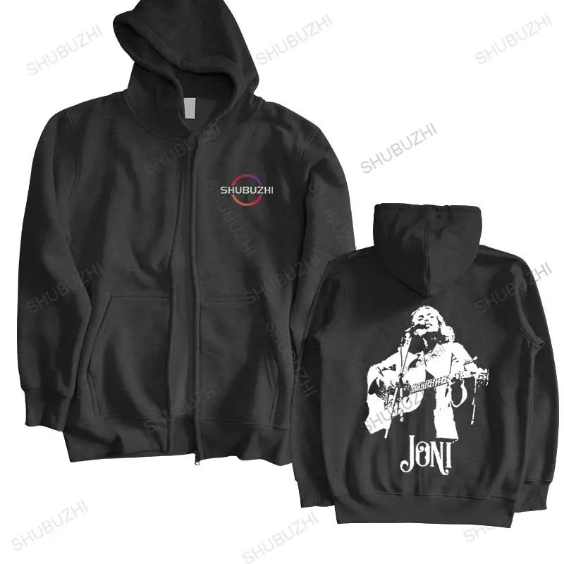 

men's jacket hooded pullover Joni - The White Stencil hoodie mitchel folk rock 60s 70s sixties seventies singer songwriter