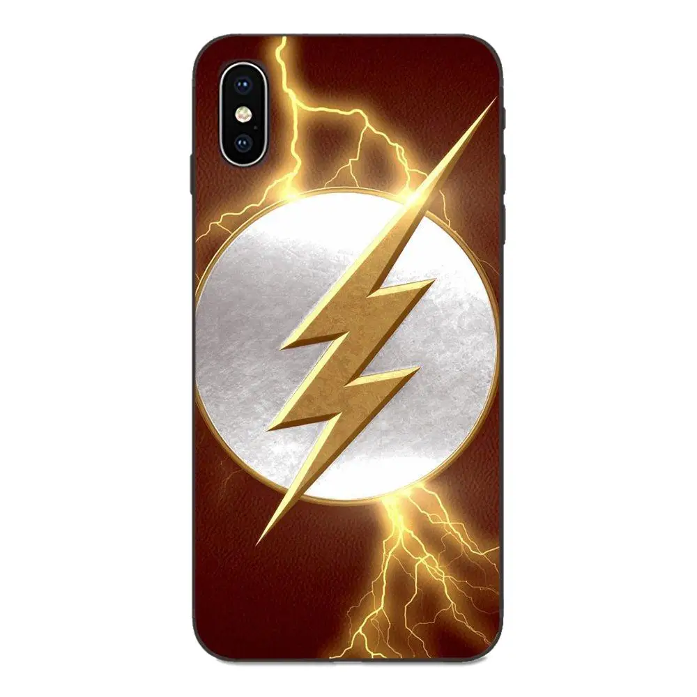 Для Apple iPhone 4 4S 5 5S SE 6 6S 7 8 Plus X XS Max XR Мягкий силиконовый чехол из ТПУ Черный хипстерский чехол флэш флеш-флеш супергерой