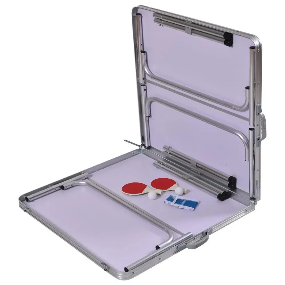 

GOPLUS 60" Table tennis folding Portable Tennis Ping Pong Table with Accessories ping pong ball net and ping pong racket