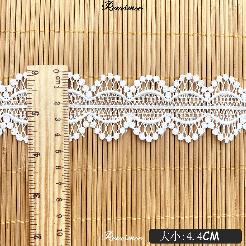 15 ярдов новое черное и белое пятно полиэстер кружевное платье аксессуары