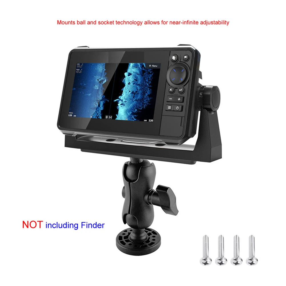 

Fish Finder Mount 360 Degree Swivel Universal Marine Kayka Electronic Fishfinder GPS Plate Rotating Boat GPS Map Supporter