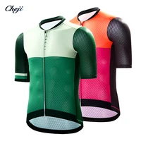 cheji mens cycling jersey short sleeves pro team bicycle clothing quick dry bike shirt top