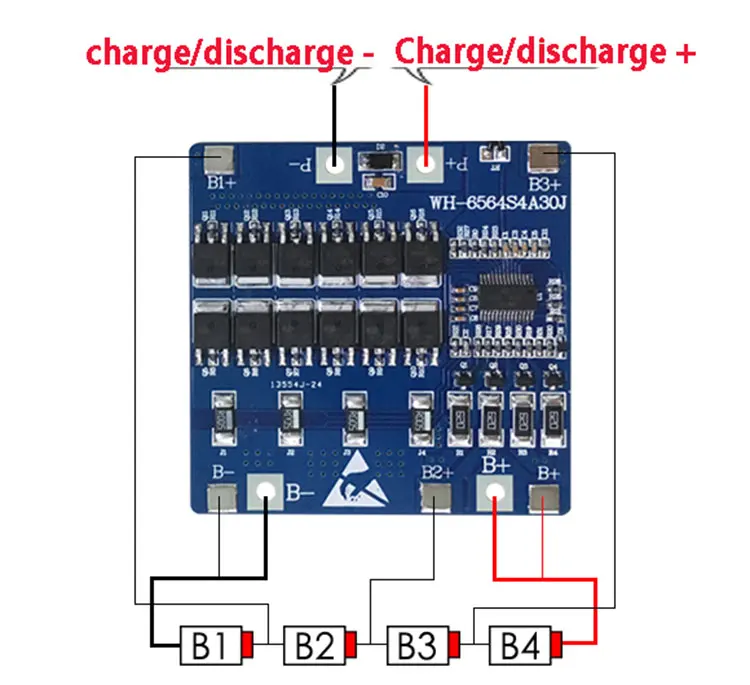 4S 30A Li Ion 14 8 V 18650 4s Защитная плата литий ионной батареи PCM для использования