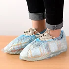 Одноразовые Чехлы для обуви, 100 шт., водонепроницаемые чехлы для защиты домашнего пола и улицы