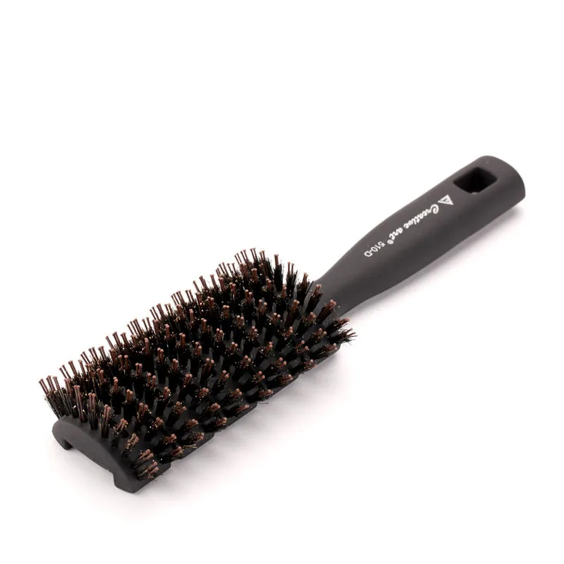 

Professional Hair Brush Anti Static Soft Boar Bristles Comb Curly Detangle Hairbrush for Salon Hairdressing Style Tool Hot Sale