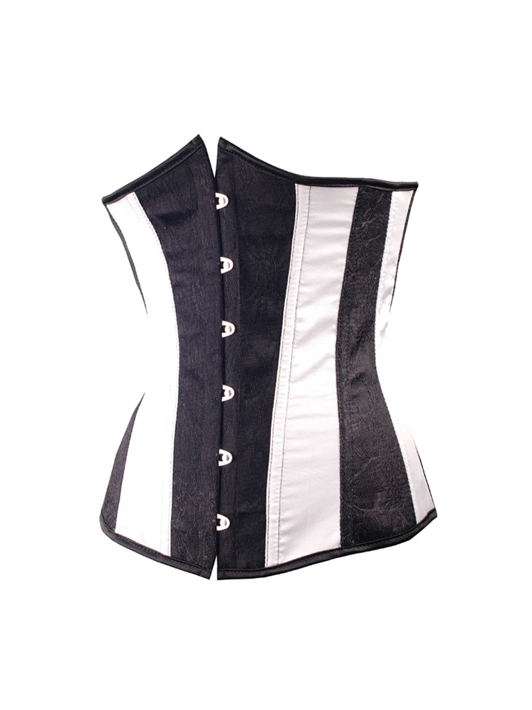 Сексуальное женское Бюстье белый черный корсет на шнуровке готическое нижнее
