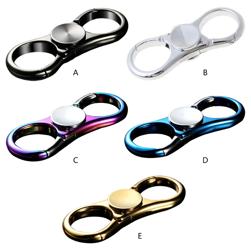 

Fidget Spinner Hand Spinner Metal EDC Blue Car Key Chain Pendant Key Ring Handspinner Antistress Toys QX2D